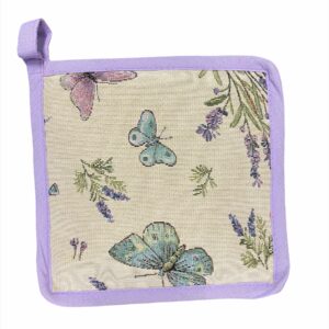 Pannenlap - luxe gobelinstof – Seeds – Lavendel – Vlinder