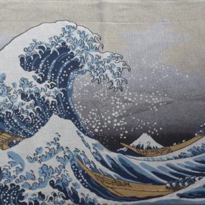 Wandkleed Great Wave of Kanagawa -Katsushika Hokusai - 69 x 100 cm