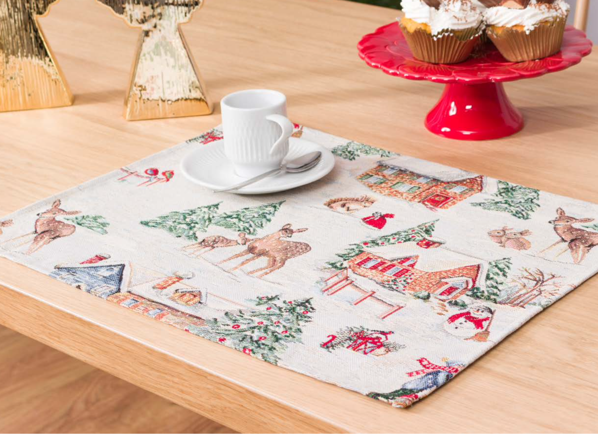 snowy mountain placemat