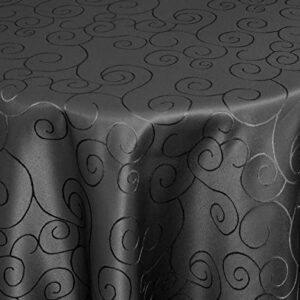 Tafelkleed - Onderkleed - Tafellaken - Zwart - Silver - Ovaal 130 x 220 cm