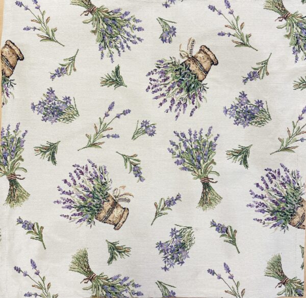 Tafelloper - Gobelinstof - Lavendel - Bloempotten met lavendel - Loper 170 x 40 cm