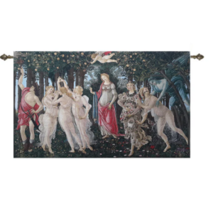 Wandkleed - Luxe gobelinstof - Primavera - Sandro Botticelli - 140 x 89 cm